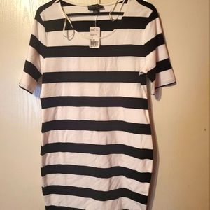 Black and white striped dress - Forever 21